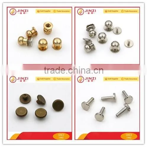 Hardware copper and nickel round head and flat head rivet