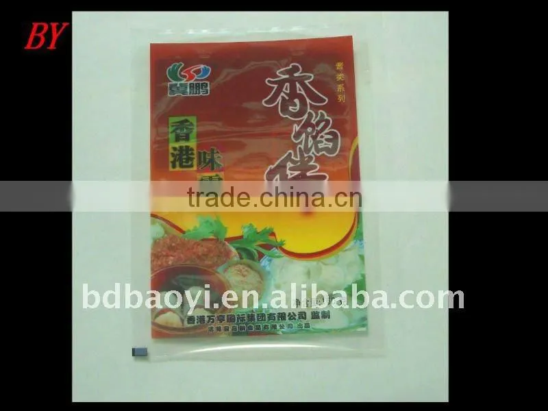 New! hot sale Laminated three side seal pickle plastic bag with good printing design