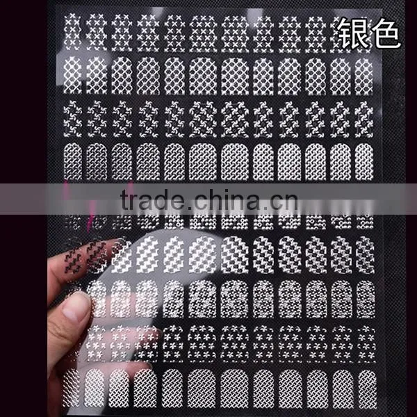 108 one sheet pink nail foil sticker 3D Flower nail decoration foil paper