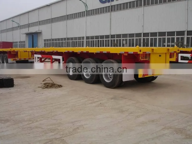 CIMC Brand Three Axle Flat-Bed Trailer For Sale
