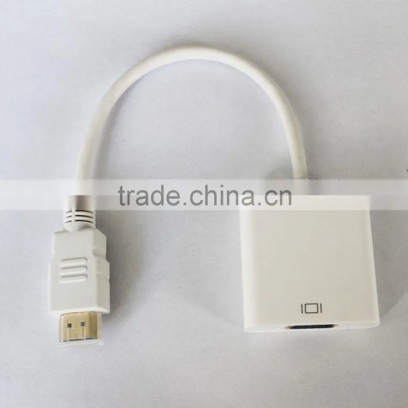 New HDMI Male to VGA female With Audio HD Video Cable Converter Adapter 1080P