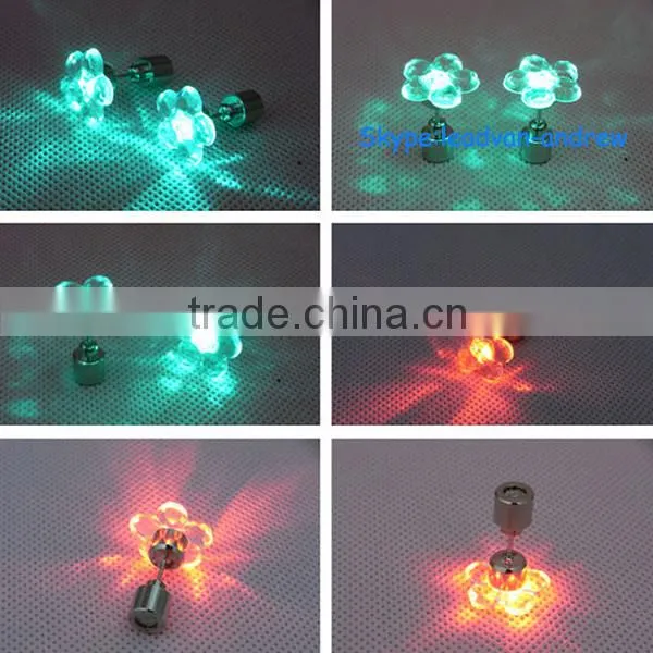Party and Events Supply 2015 Hot LED Fancy Shinning Earrings For Unisex