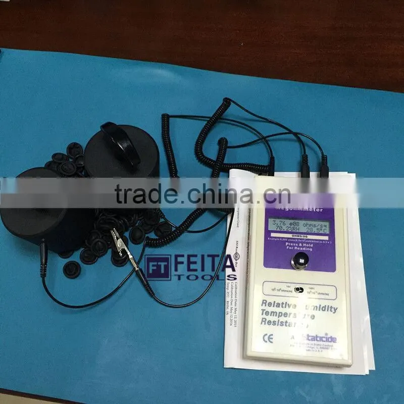 anti static wrist strap Surface Resistance Tester /Electro Static Field meter esd test equipment