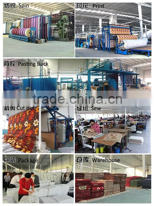 polyester carpet top mat with patterns