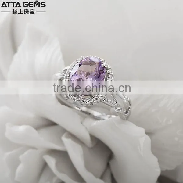 Latest beautiful 925silver ring narutal gemstones ring