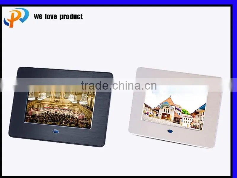 cheaper high performance digital 7" lcd tv screen photo video loop frame lomp holder remote control