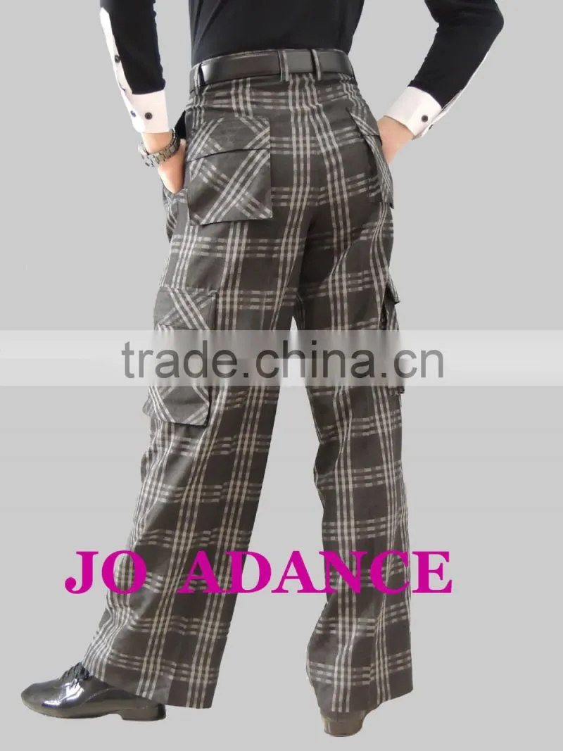Men dance practice pants Men's ballroom dance pants Men's Exercises clothing Ballroom Clothing Tights