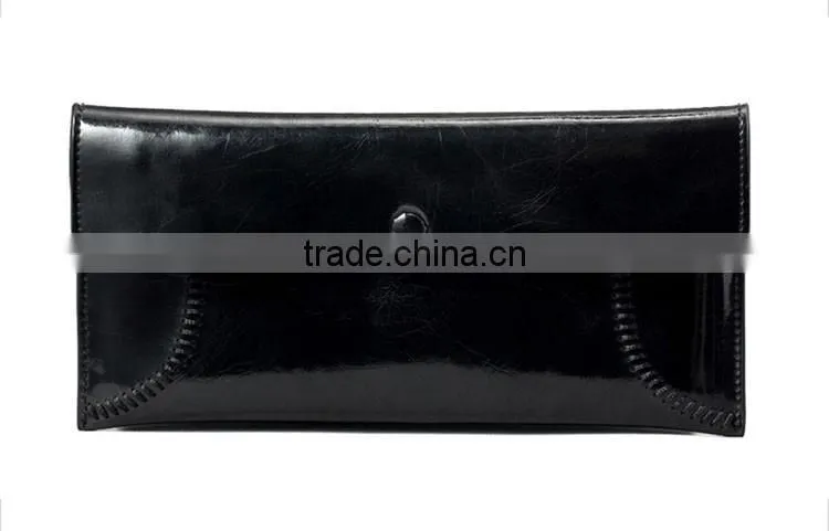 Vintage hadnmade wallets leather sample with inside zipper money bag