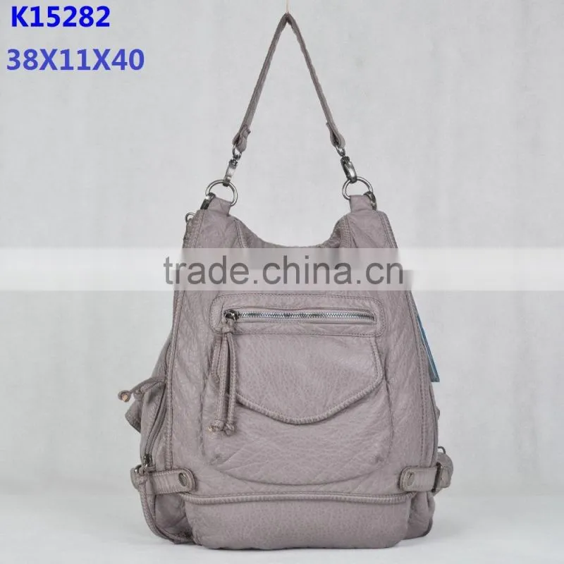 Angelkiss bag faction gray color backpack /2015 newes backpack /backpack with pocket /color backpack