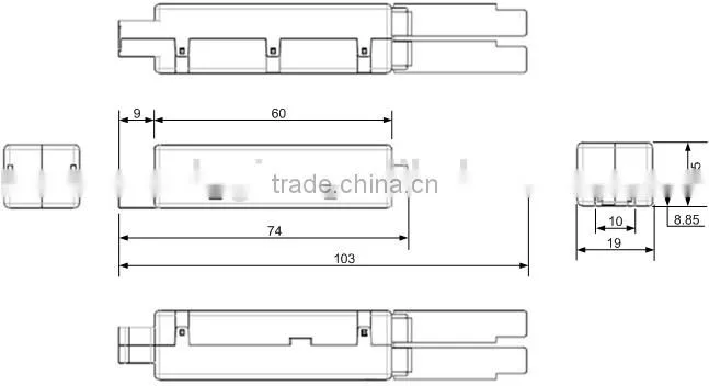 ADSL2+ over POTS splitter module for AMPER MDF