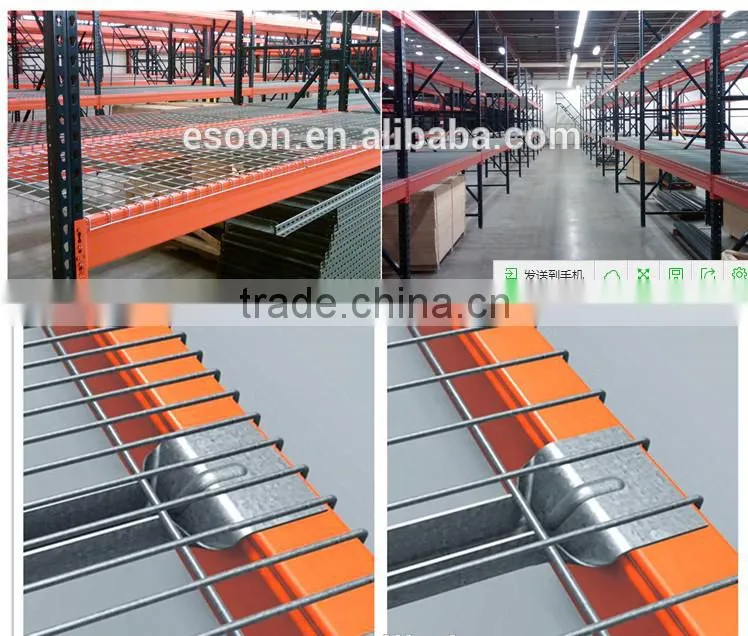 Mesh shelf decking Selective Pallet Rack steel industrial Decking