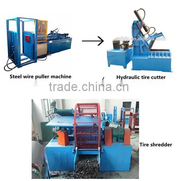 Hydraulic high quality scrap car tire shredder