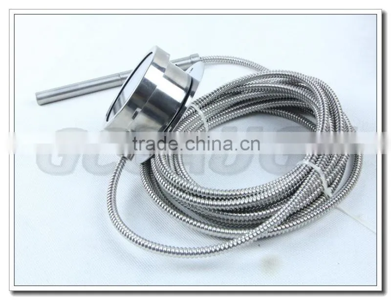 High quality 2 1/2inch 63mm dial stainless steel capillary water heater thermometer