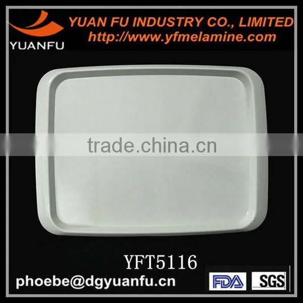 Good quality melamine two-tone food serving tray