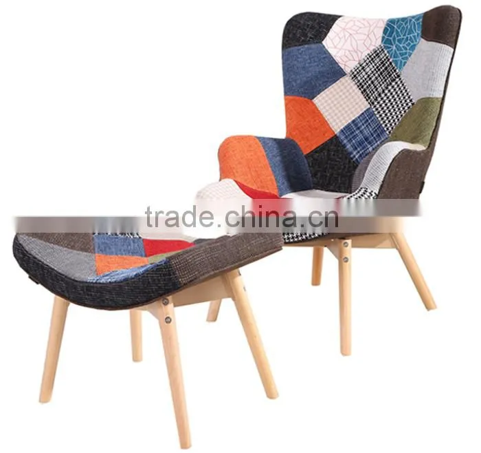 Wholesale Mid Century Modern Retro Designer Wood And Fabric Chairs