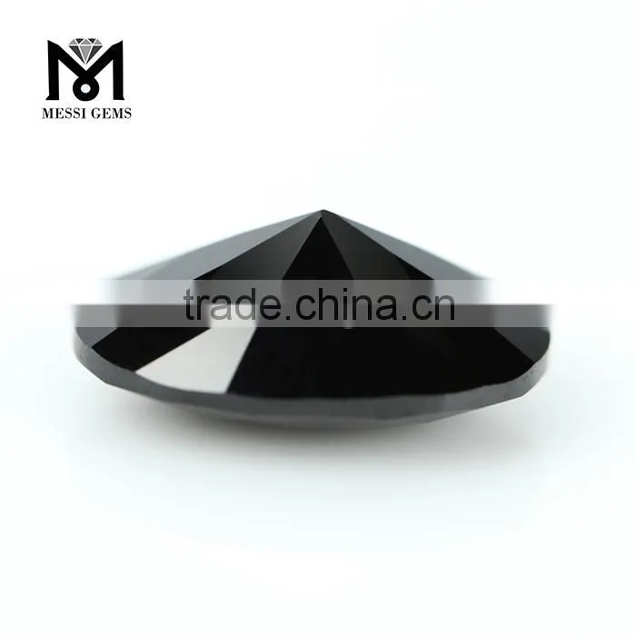 Synthetic 10x14MM Oval Loose Cheap Faceted Black Spinel Gemstone