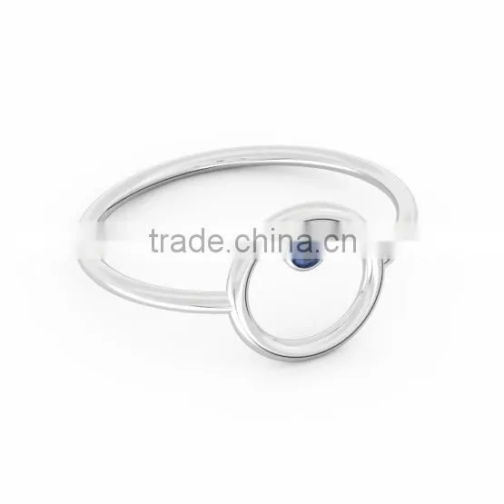 925 Silver Jewellery CZ Ribbon Bow Ring