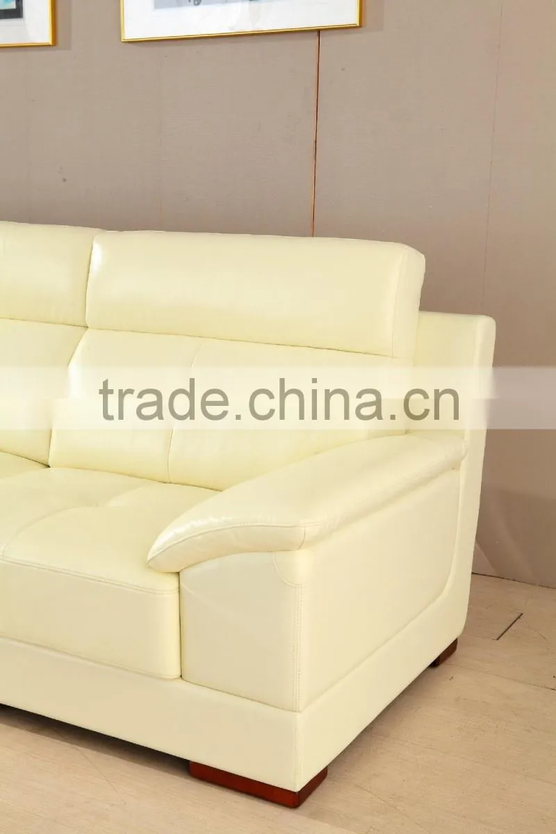 Modern Living Room Leather Sectional Sofa Cushions Sale