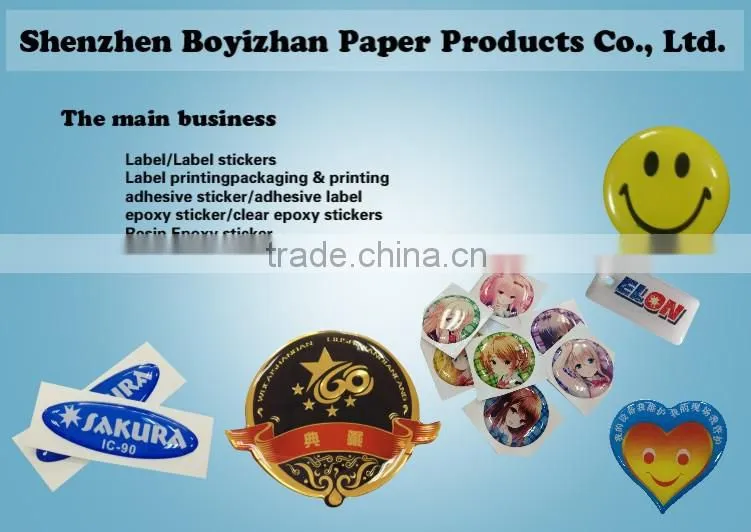 custom epoxy sticker clear dome epoxy resin sticker