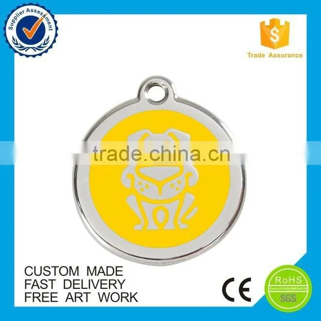 Free design custom souvenir couple dog tags