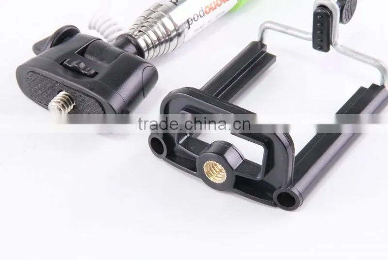 Factory Price Colorful Selfie Stick Tripod with Wired for Smart Phone for iPhone