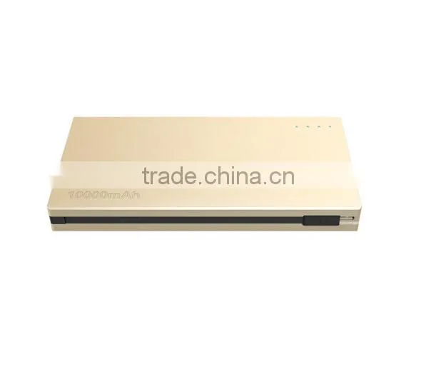 Trusda Portable High capacity 10000mAh power bank Built in USB Cables Li-Polymer Battery Charger for Samsung galaxy s6