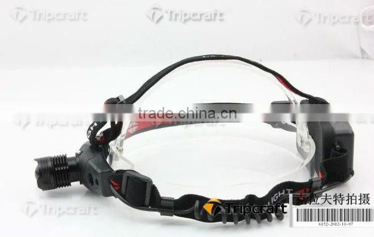 18650 Headlamp 5W 300Lm Q5 LED HeadLight 3Mode Waterproof Headlamp ZOOMABLE Hiking Headlight