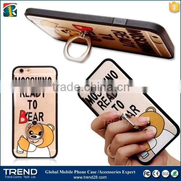 cell phone holder plastic metal ring buckle for Samsung phones