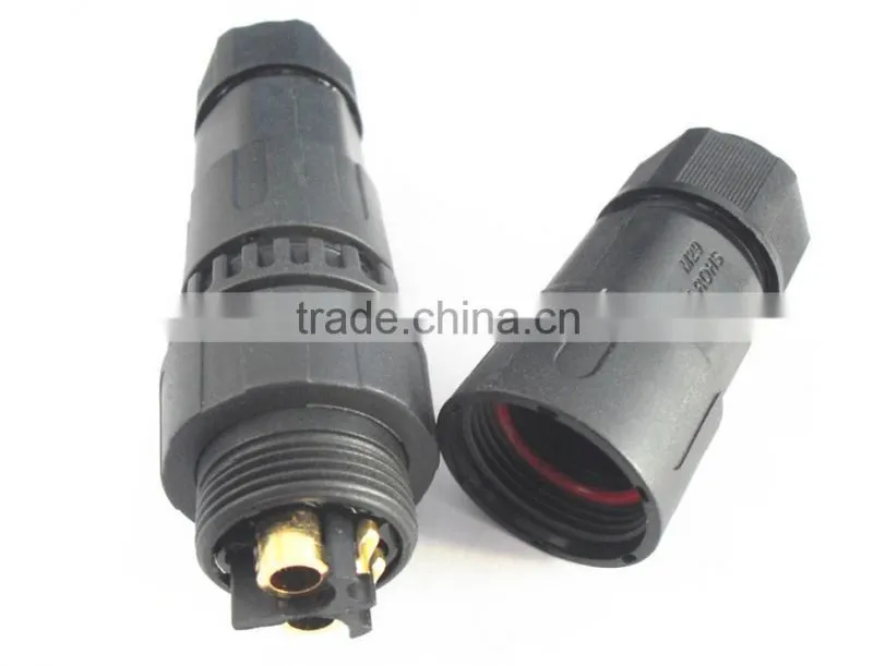 50A/15A high current power cord screw and solder termination waterproof connector