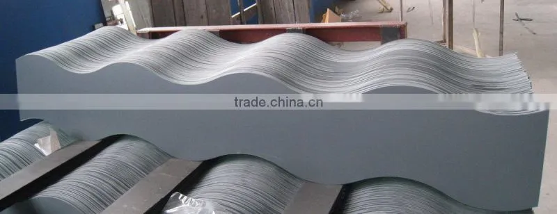 Wavy shaped mirror