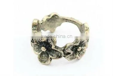 Fashion bronze flower rings,Flower finger ring,Ladies ring 2013 new