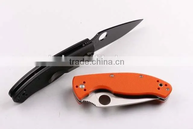 OEM 8CR13MOV stainless steel G10 camping knife