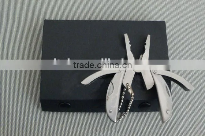 OEM mini folding multi-Function knife pliers keychain gift UD06043