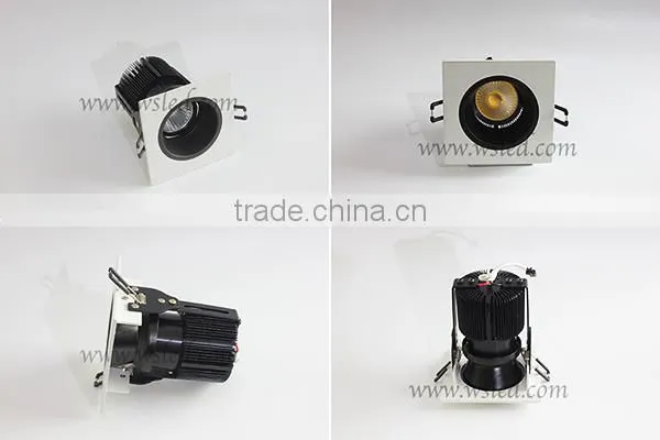 12w cob led downlight, China recessed downlight, square led downlight