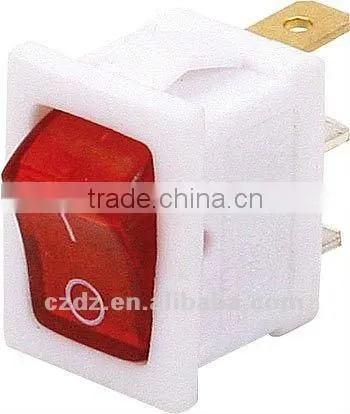 mini illuminated rocker switch,Hot Selling Rocker switch/green lighted switch