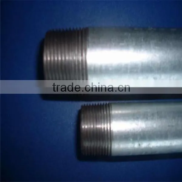 pipe steel galvanized NPT threaded pipe BS1387/ASTM A53/ISO65