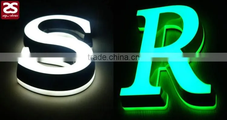 Factory Direct Sale Top Quality acrylic 3d letter sign illuminated led board