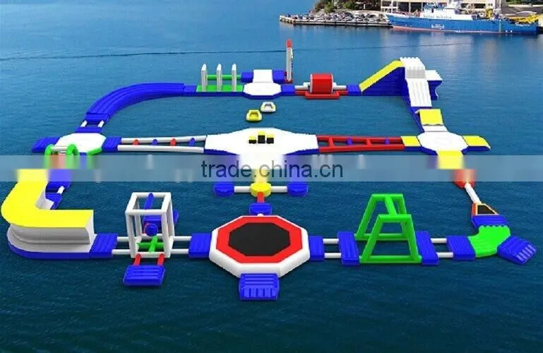 0.9mm PVC adult Amazing Inflatable Water Park Equipment For Sea