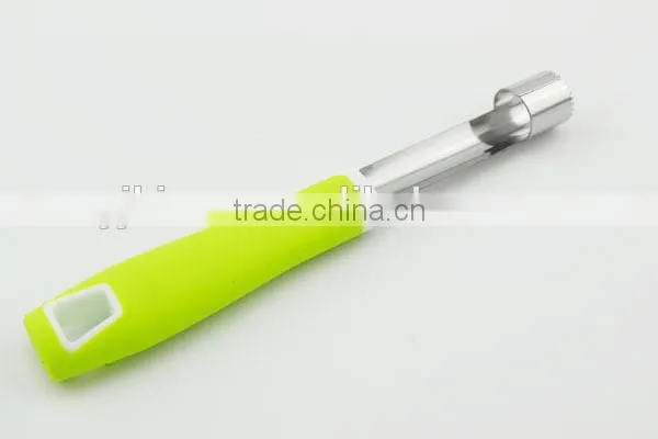 Eco-friendly stainless steel apple corer with peeler