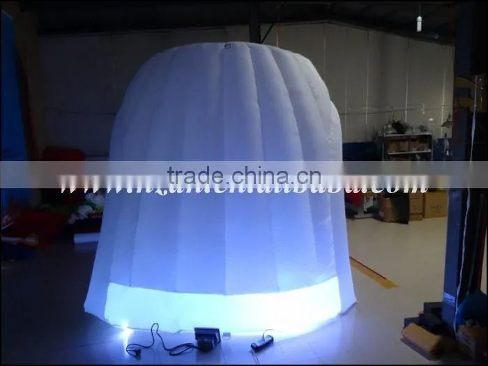 2016 Hot Sale Inflatable Tent with RGB Led Light/Inflatable Igloo Tent