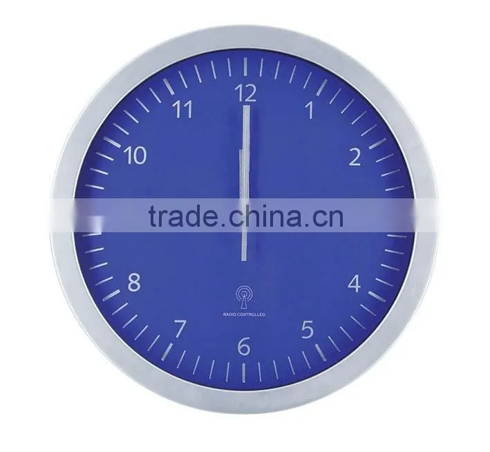 12 inch Stainless steel DCF Radio controlled wall clock