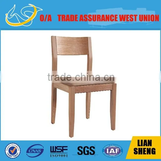 Modern neat ash solid wood dinning chair with cushion seat and fabric seat DCW9011#