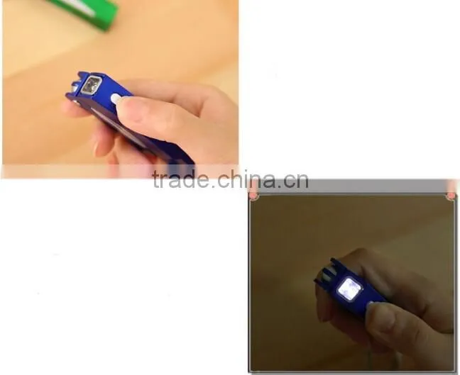 foldable 3 in 1 multifunctional pen with scissors and LED flashlight