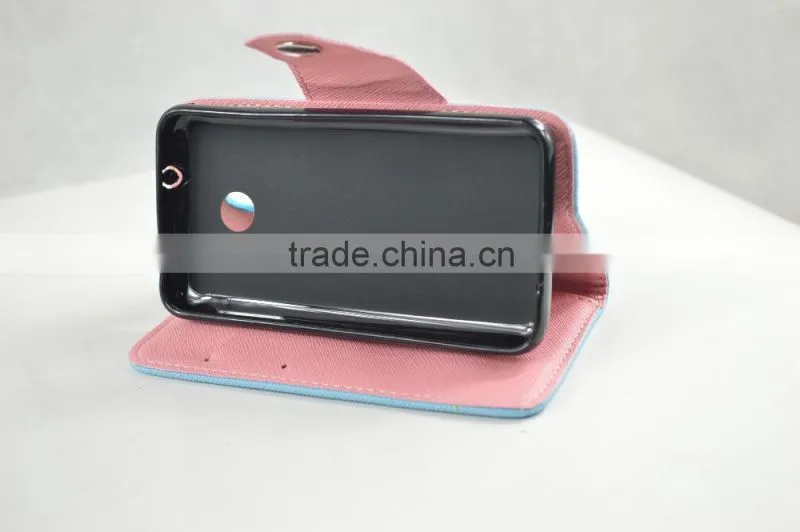 Colorful Cute Style PU Leather Cases for Huawei with Card slots and support