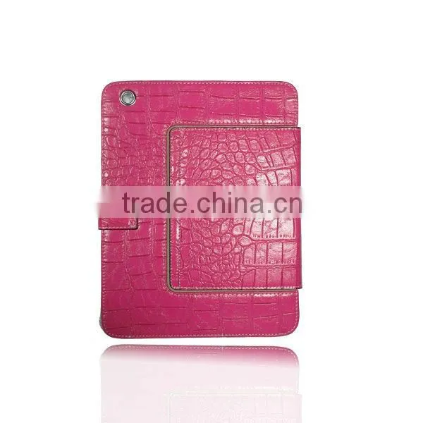 Flip Crocodile leather Case for Ipad 2/3/4 With Stand Function