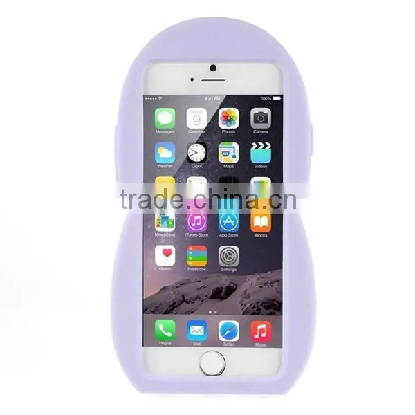 New fashion 3D Cute beautiful girl cartoon silicon case For Apple iPhone 6