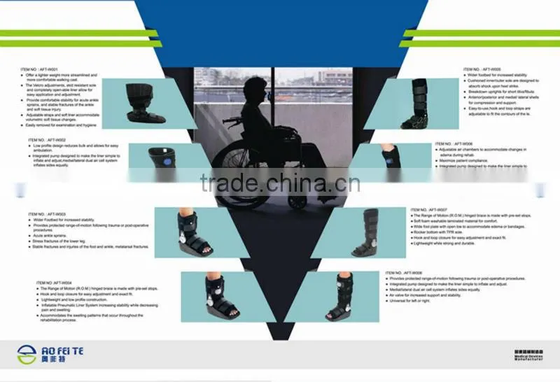 Air Equalizer High Top Walking Boot Brace Cast Ankle Shin Leg
