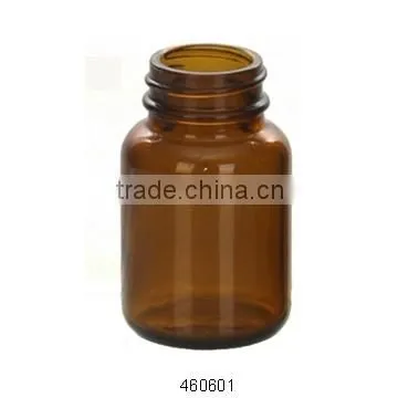 different sizes of amber tablet bottle