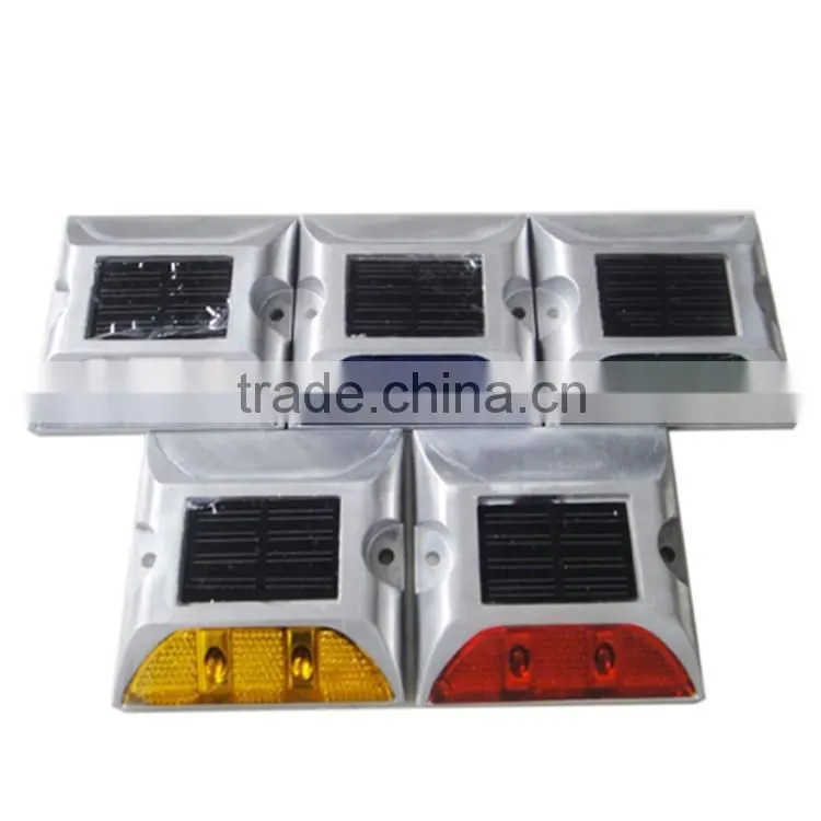 top selling yellow monocrystalline exit&entance solar led road stud