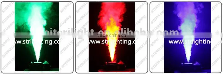 DMX 1500W color smoke stage effect fog machine LED up column fog machine